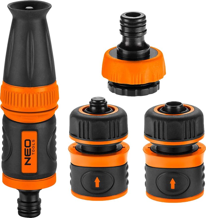 Neo Zestaw 1/2" ze zraszaczem prostym, złaczkami i przyłaczem do kranu 15-710