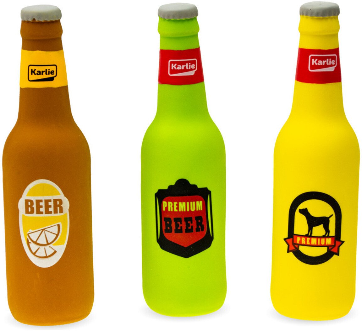 DOG TOY LTXBEER DISP 12XASS