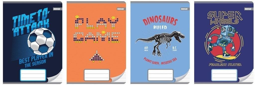 Beniamin Zeszyt A5/16K kolorowe trzy linie Metal (20sz)