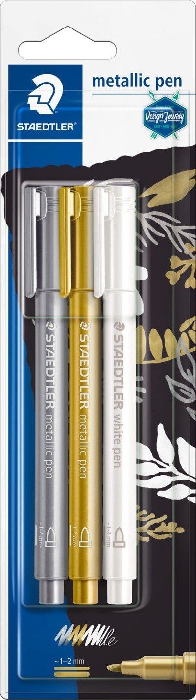 Staedtler Markery metaliczne zestaw 3 kolorów nr 7856