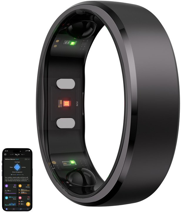 Smart Ring RingConn Gen 2 r. 9 Czarny (123030905)