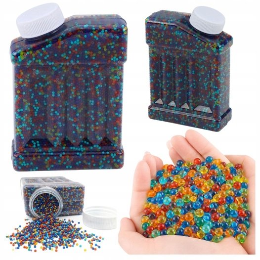 LeanToys Kulki Wodne Hydrożelowe Do Pistoletów Mix Kolorów 50000 szt. 7-8mm