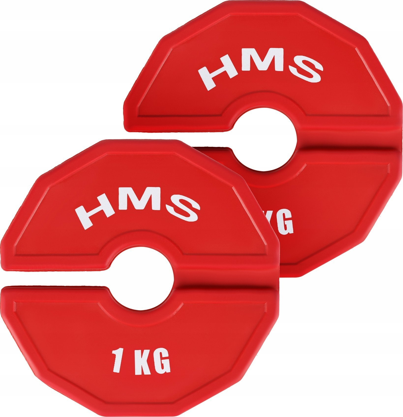 HMS TSN100 TALERZ NA SPRZĘT DO TRENINGU SIŁOWEGO I FITNESS TYPU NAKŁADKA 2 x 1 KG HMS