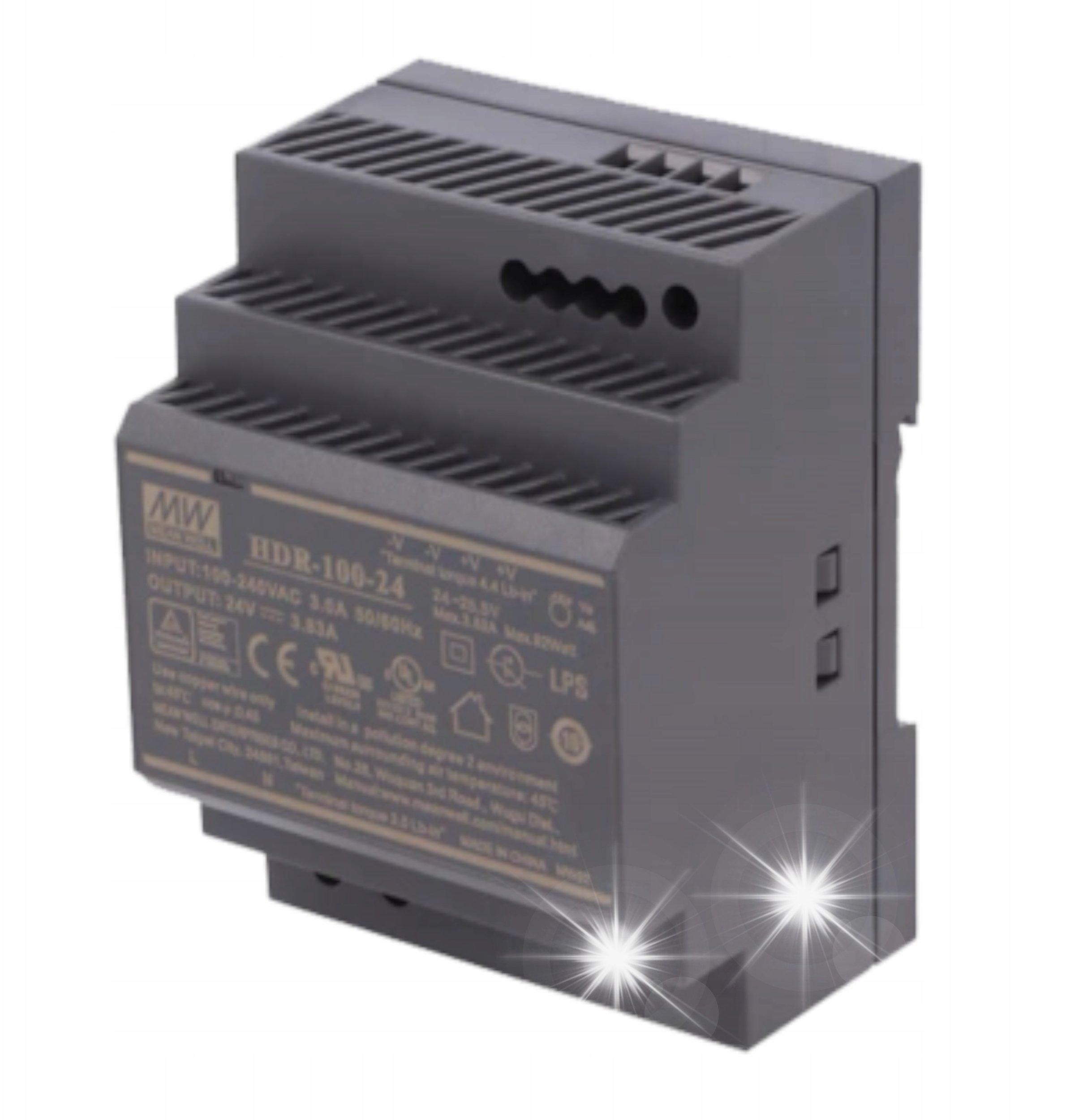 Tech Zasilacz Tech Sterowniki 24V 100W DIN ZS-24/100
