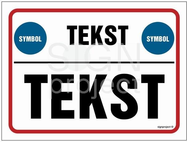 TD Systems ZN034 - Znak na zamówienie Wzór B-022 100x75