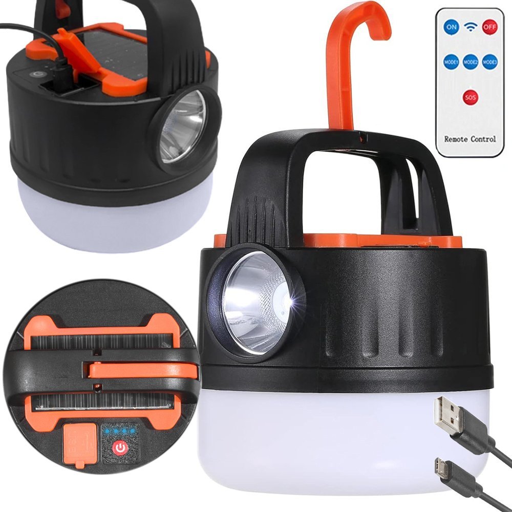 Verk Lampa kempingowa biwakowa akumulatorowa led usb turystyczna hak