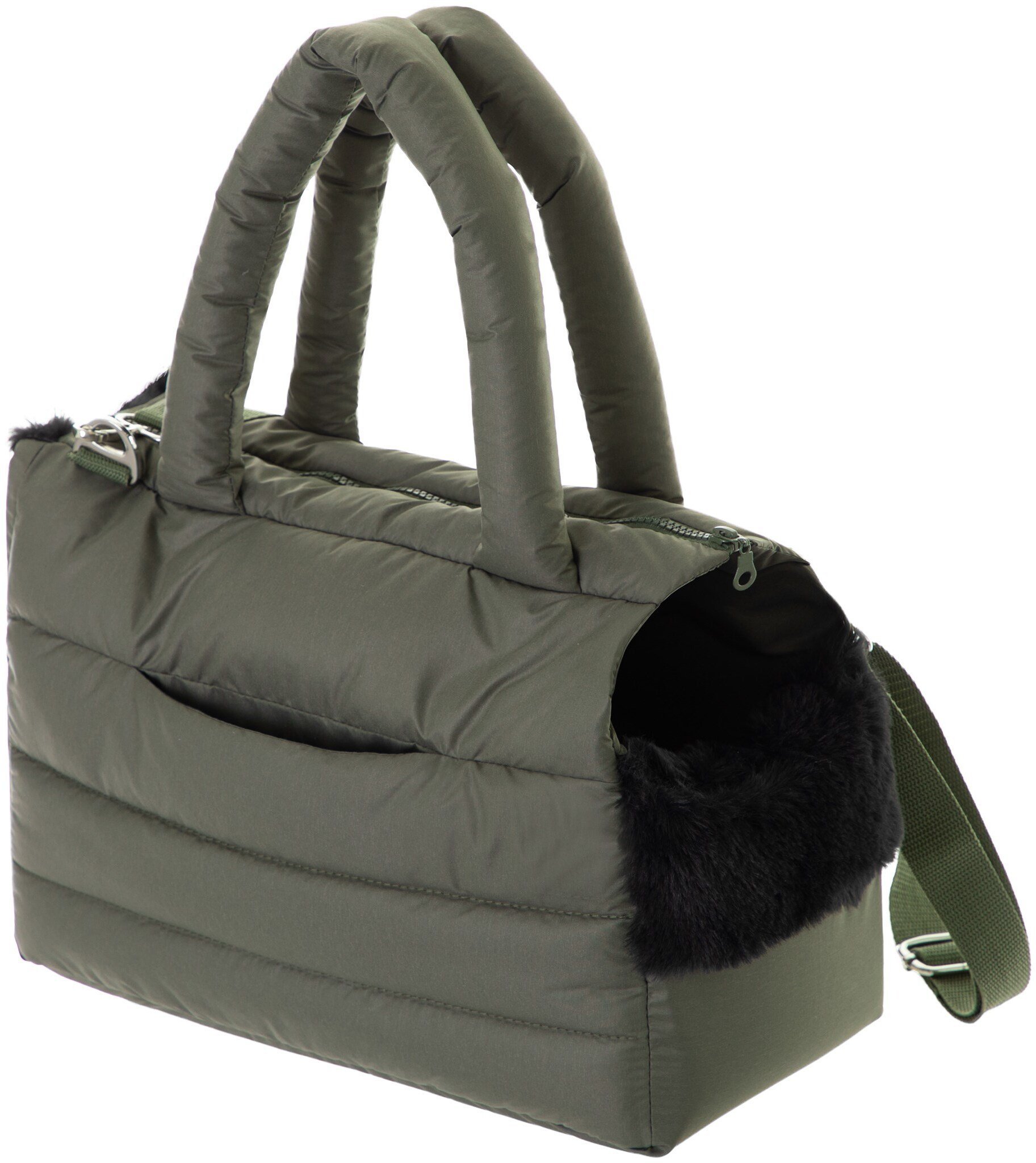 DoggyDolly R2 TORBA FLUFFY RIDE oliwkowy