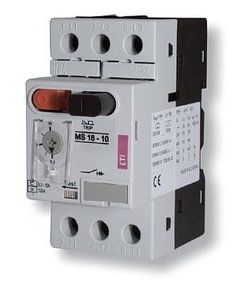 Eti-Polam Wyłącznik silnikowy 3P 4kW 6,3-10A MS18-6,3-10A - 004600349