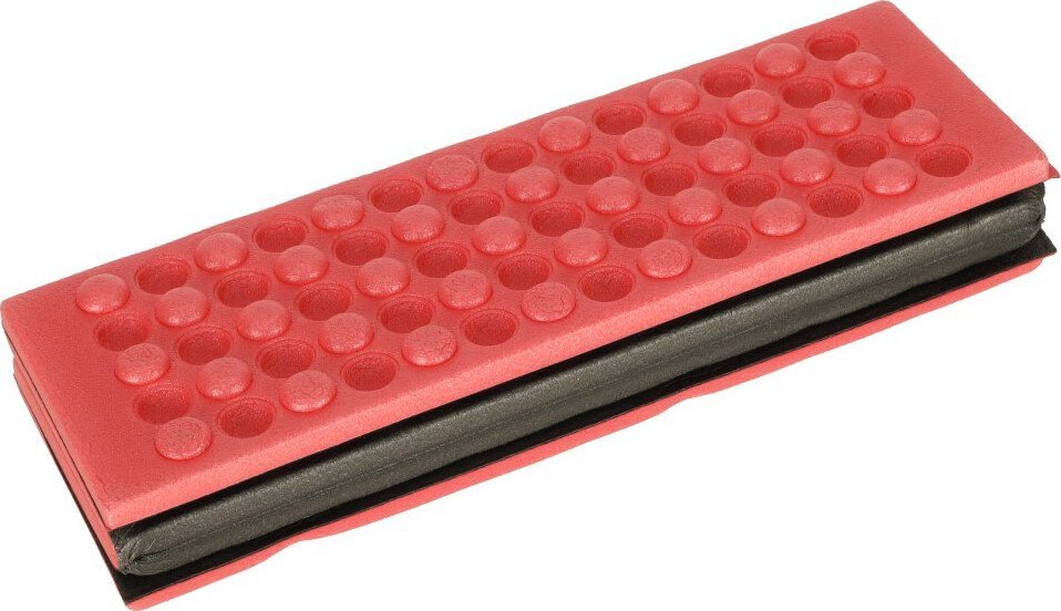 Mata piankowa składana do siedzenia turystyczna czerwona