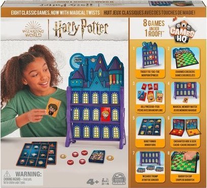 Spin Master Zestaw gier Hogwart pełen gier 8 gier Harry Potter
