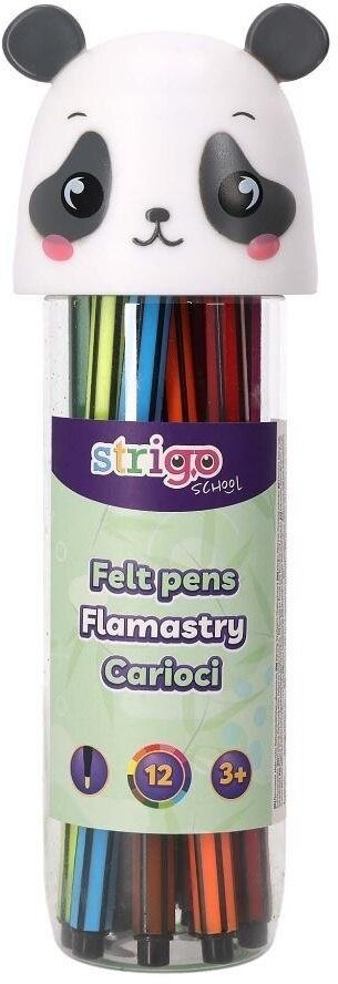 Strigo Flamastry Panda 12szt
