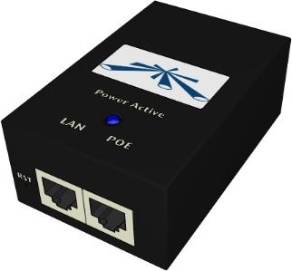 POE-24-24W-G - Ubiquiti UBIQUITI PoE Adapter 24 VDC 1.0A POE-24-24W