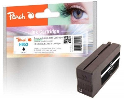 Peach Patrone HP Nr.953 black mit OEM Chip remanufactured
