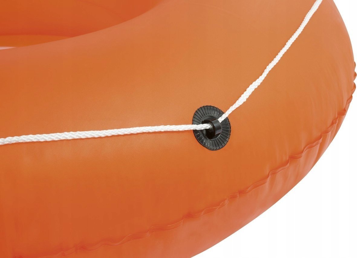 Bestway Dmuchane Kółko do pływania dla dzieci 12+ i dorosłych Pomarańczowy BESTWAY 119cm + Linka holownicza