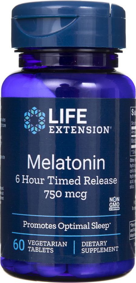 Фото - Вітаміни й мінерали Life Extension Melatonina 750 mcg przedłużone uwalnianie  