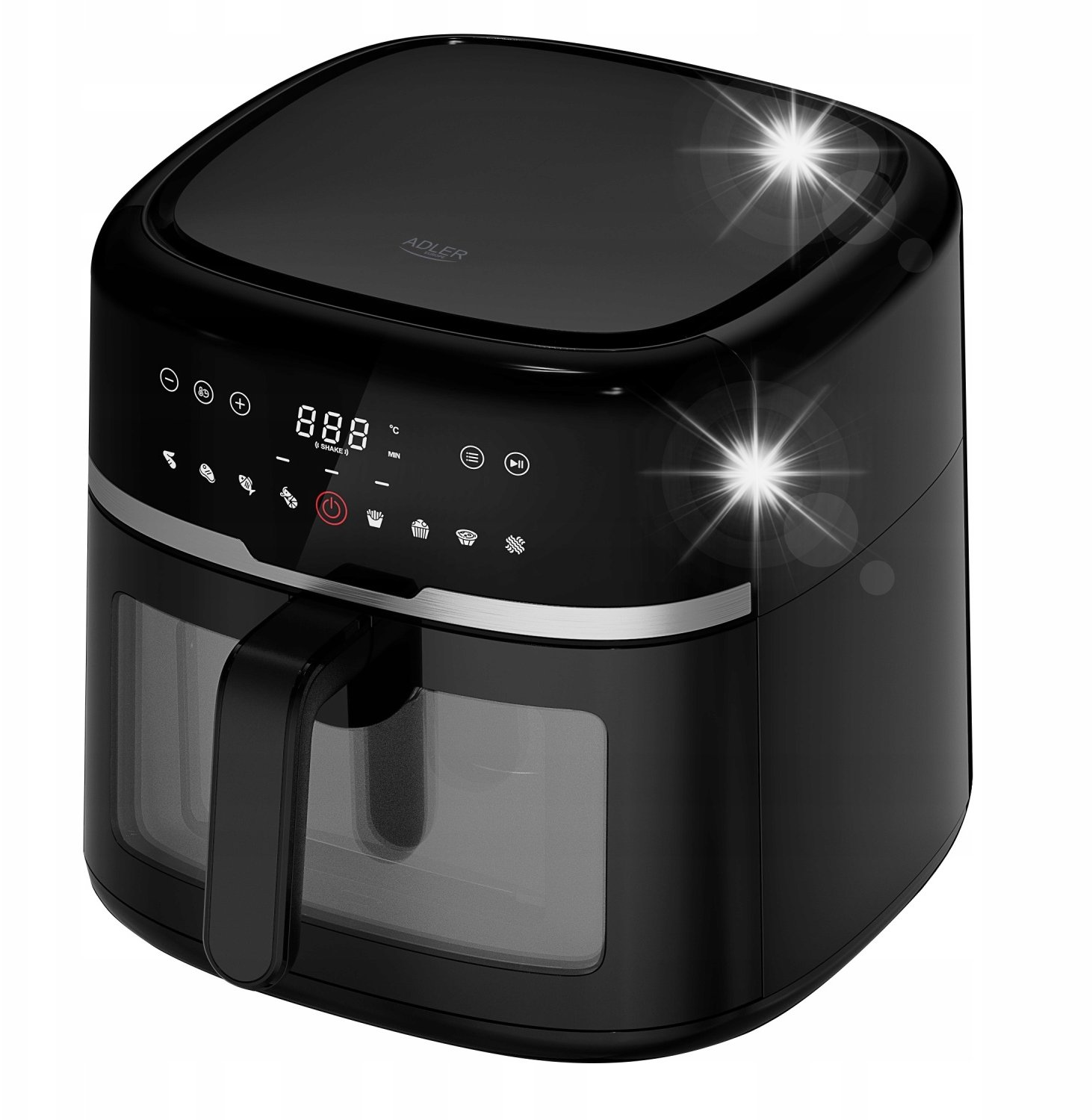 Frytkownica beztłuszczowa Adler Frytkownica beztłuszczowa Air Fryer DUŻA 8L mocna 2500W 9 programów Adler