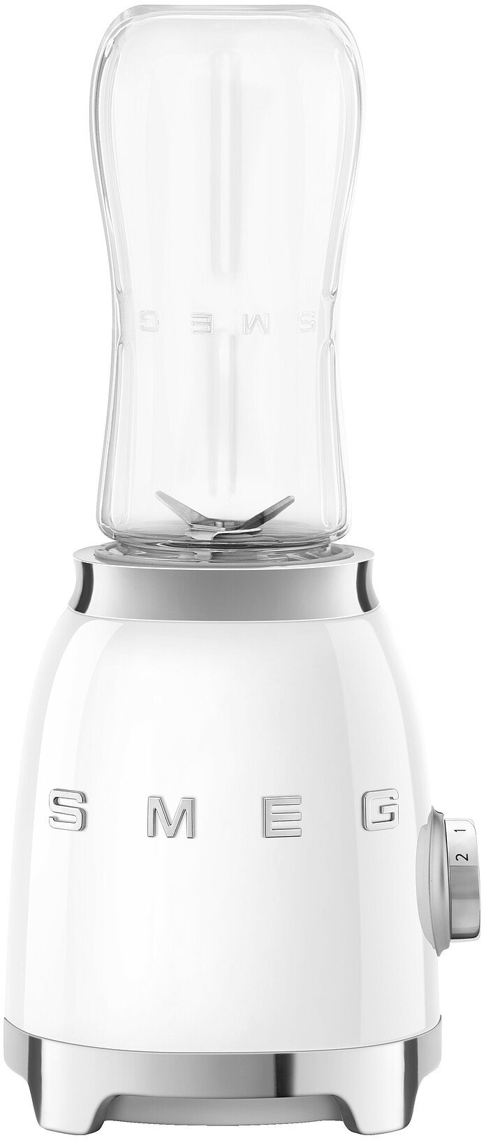 Blender kielichowy Smeg Blender kielichowy Smeg PBF01WHEU 0,6L 300W 2 butelki do Miksowania