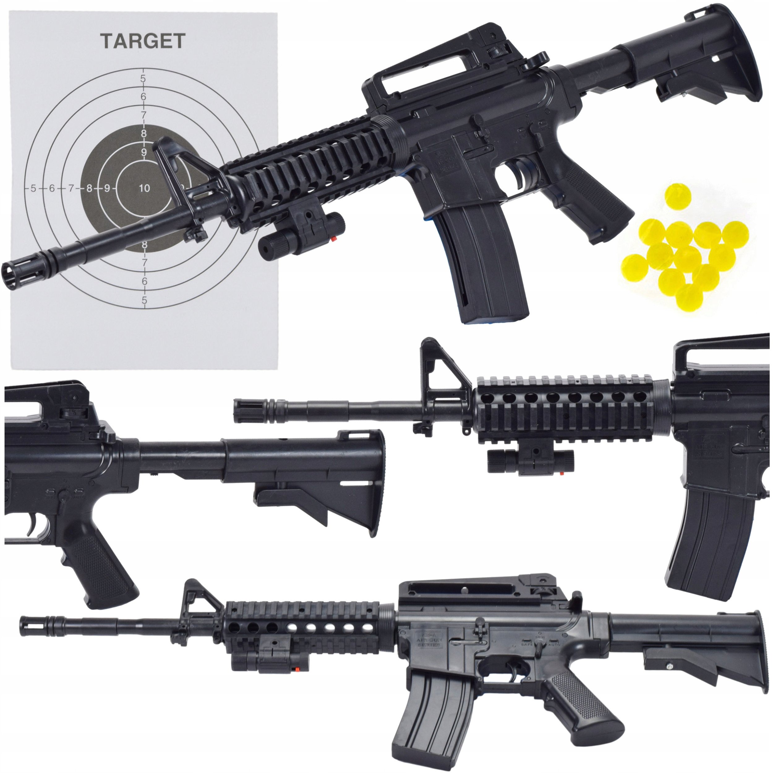 1DEA.me KARABIN PISTOLET NA KULKI BB 6MM CELOWNIK REPLIKA BROŃ ZABAWKA DLA DZIECI