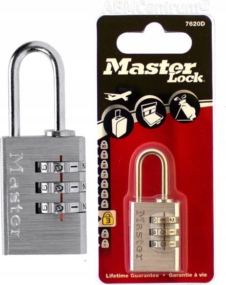 Фото - Організація та зберігання інвентарю Master Lock MasterLock  Combination Lock in alumin. steel Shackle 7620EURDCC 