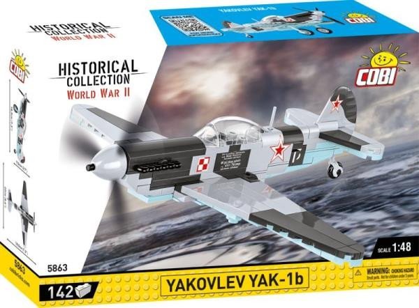 COBI 5863 Historical Collection WWII Yakovlev Yak-1B 142 klocki
