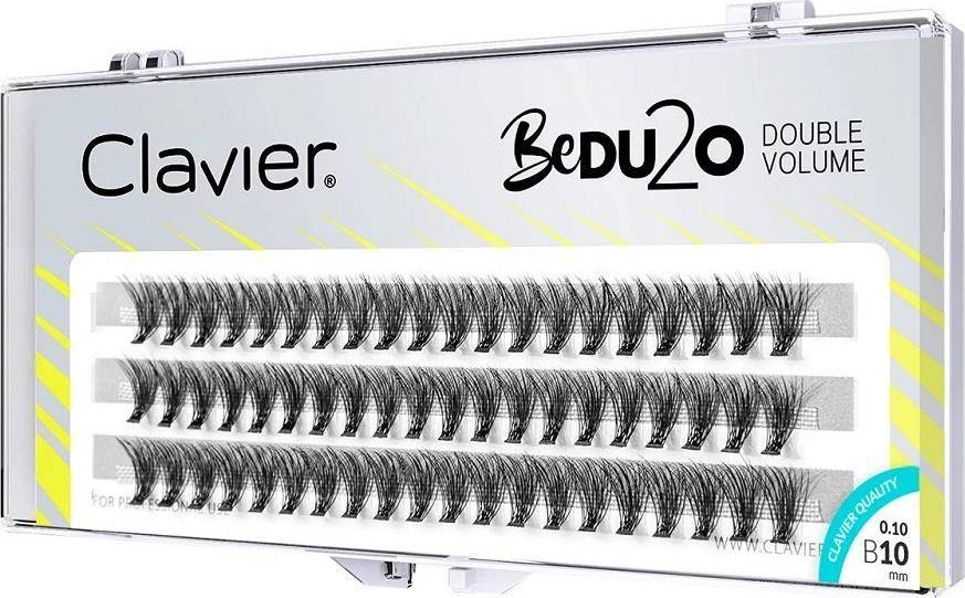Clavier Clavier BeDU2O Double Volume kępki rzęs 10mm