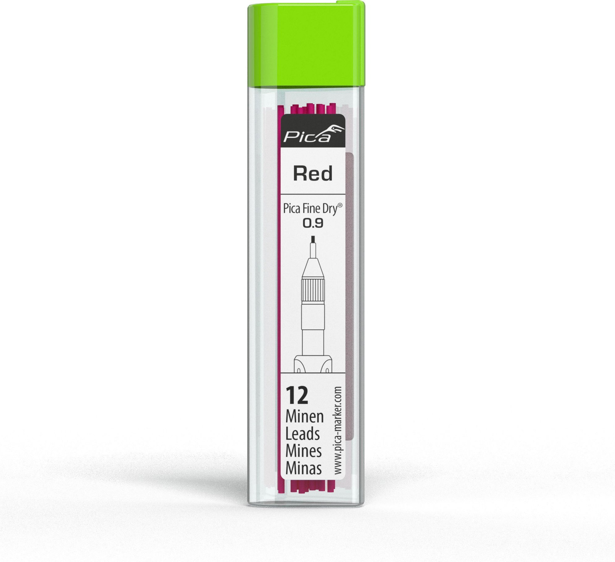 Rysik Pica-Marker Pica Fine-Dry Refills red