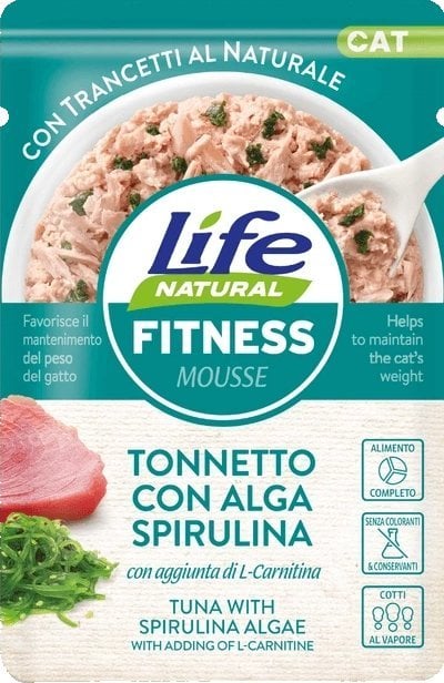 Life Pet Care LIFE CAT sasz.70g FITNESS TUNA + SPIRULINA ALGAE /30