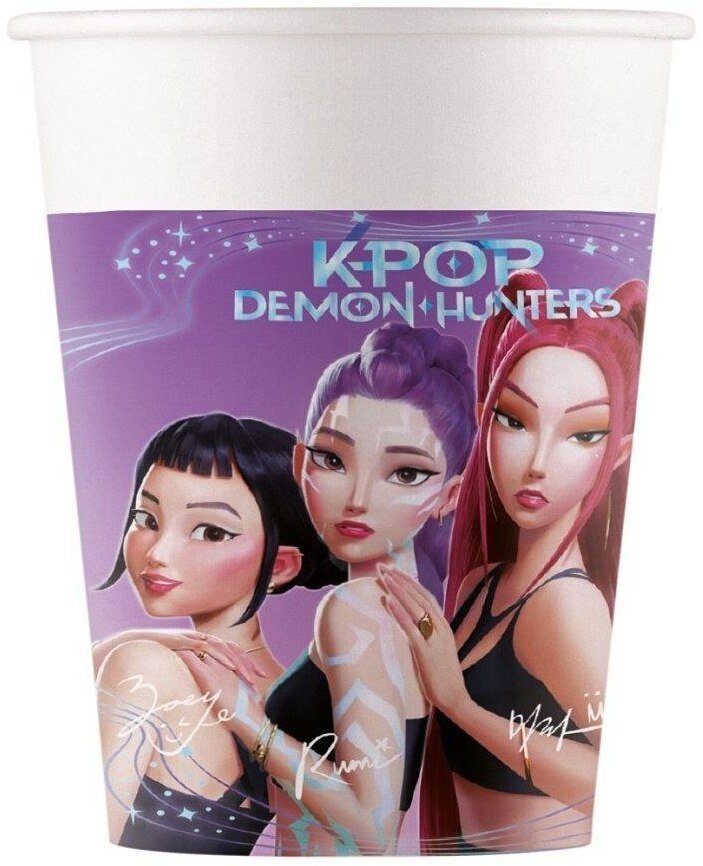 GoDan Kubeczki papierowe K-pop Demon Hunters 200ml 8szt