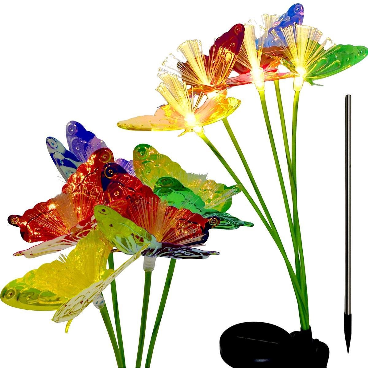 Lampa podłogowa ProGarden LAMPA SOLARNA TAŃCZĄCE NA WIETRZE MOTYLE 6 LED 72CM