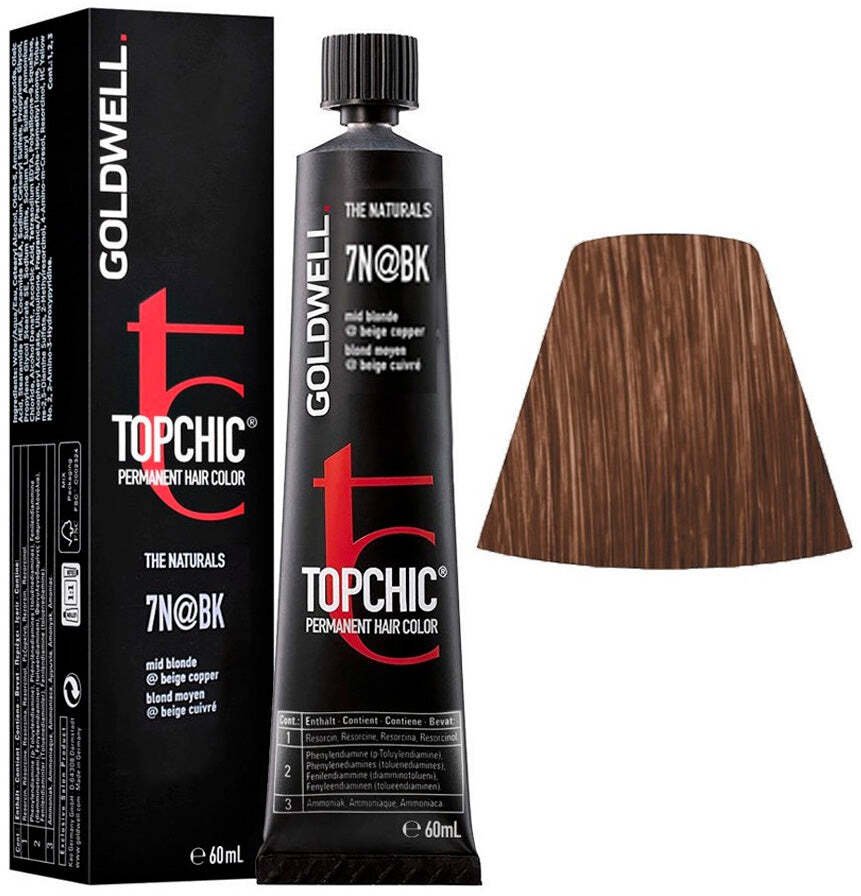 Goldwell Goldwell, TopChic, Permanent Hair Dye, 7N@BK , 60 ml For Women