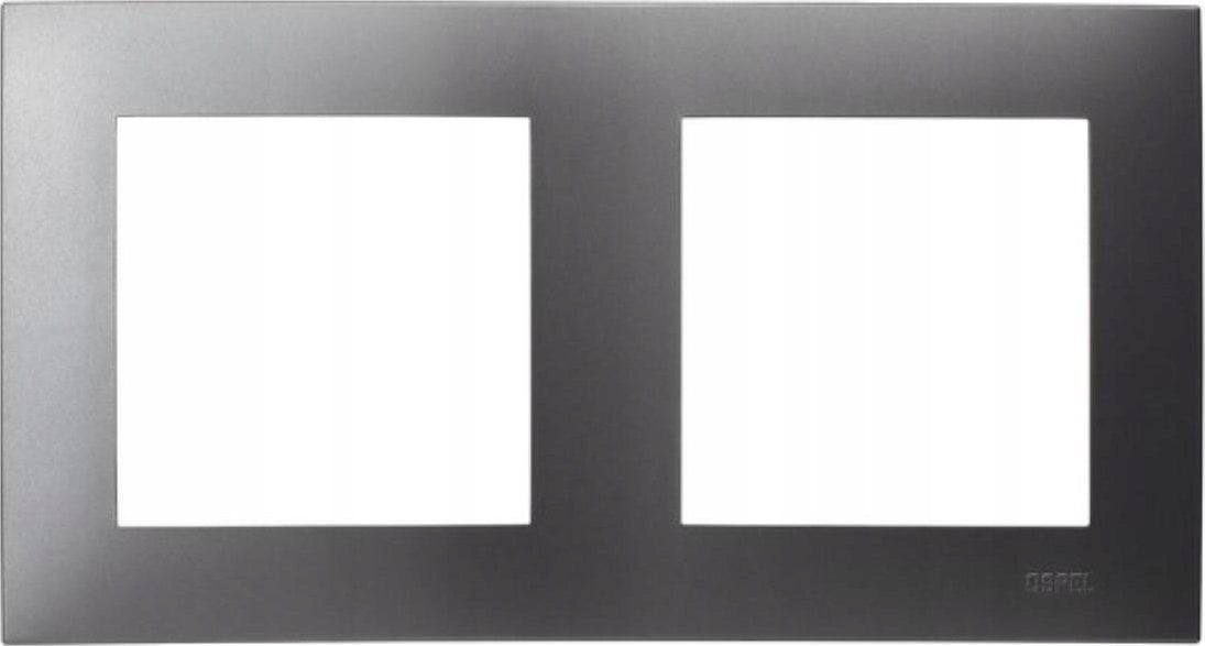 Ospel Ramka podwójna Ospel Szafir R-2Z/70 szary mat