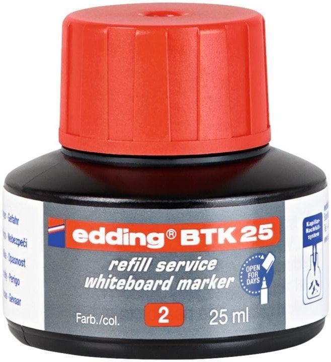 Edding Tusz do uzupełniania markerów do tablic suchościeralnych E-BTK 25 EDDING, czerwony