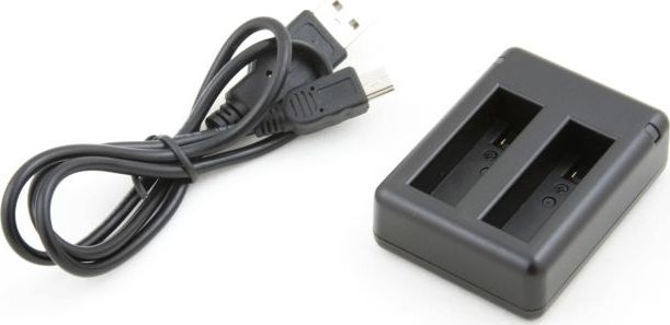 Xrec Ładowarka USB na dwa akumulatory do AHDBT-401 / GoPro HERO 4 Black Silver