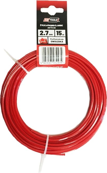 AWTools Żyłka tnąca Classic 2,7mm 15m okrągła (AW70124)