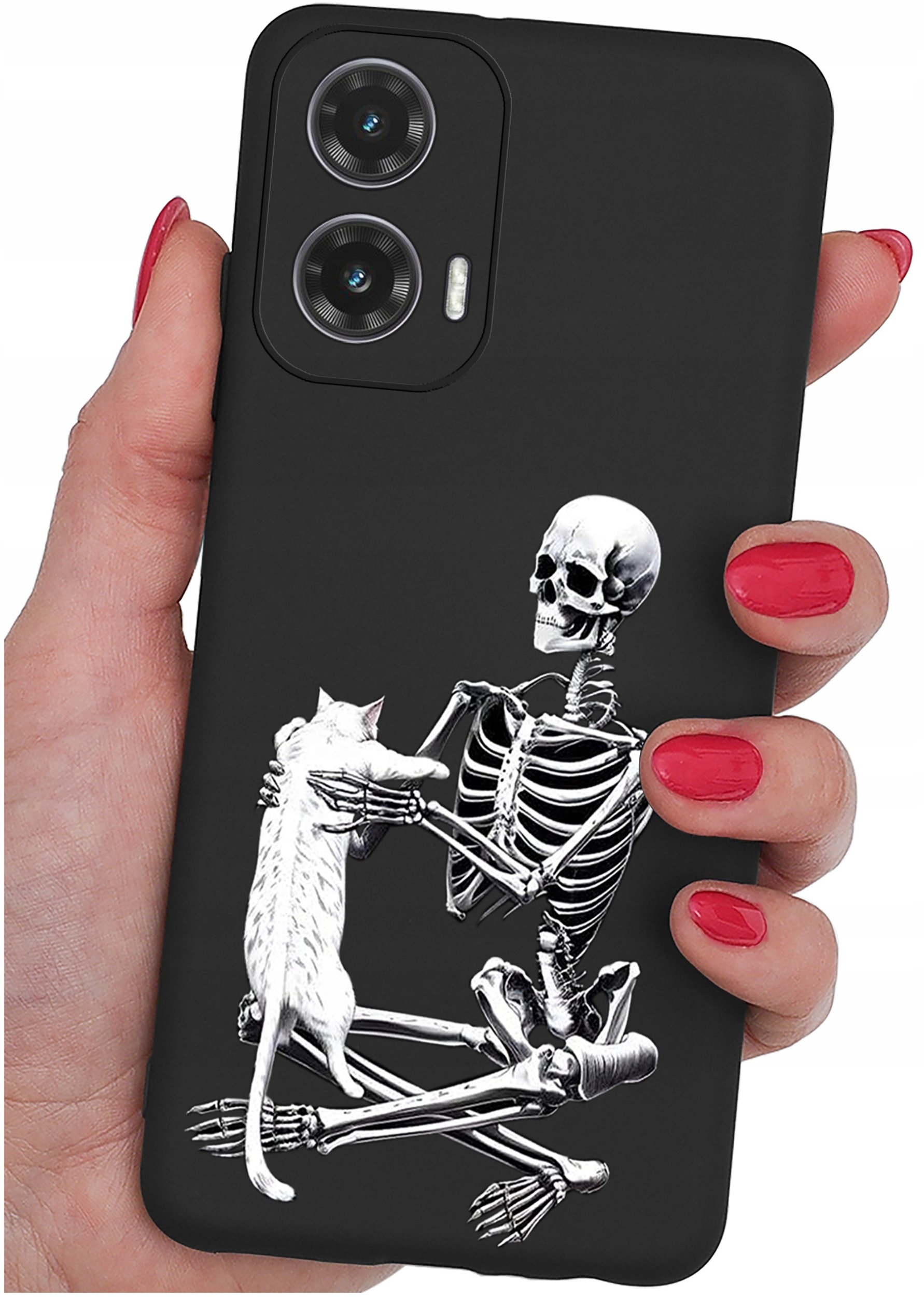 Etui do Motorola Moto G35 5G WZORY |SILIKONOWE MATT CASE + SZKŁO 9H