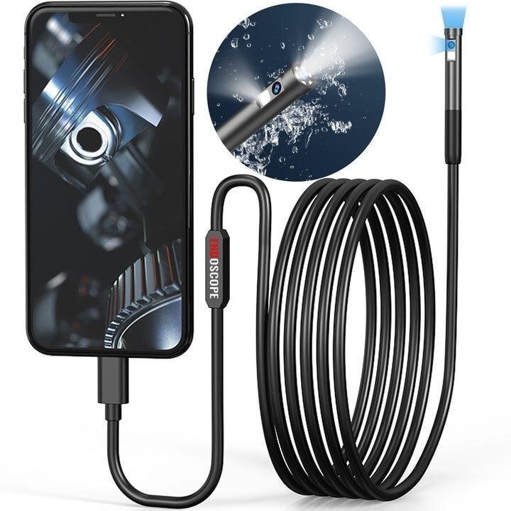 Kamera IP MBG Kamera inspekcyjna DUO ENDOSKOP dwie KAMERY 2M 7LED 2xFHD WIFI do iPHONE
