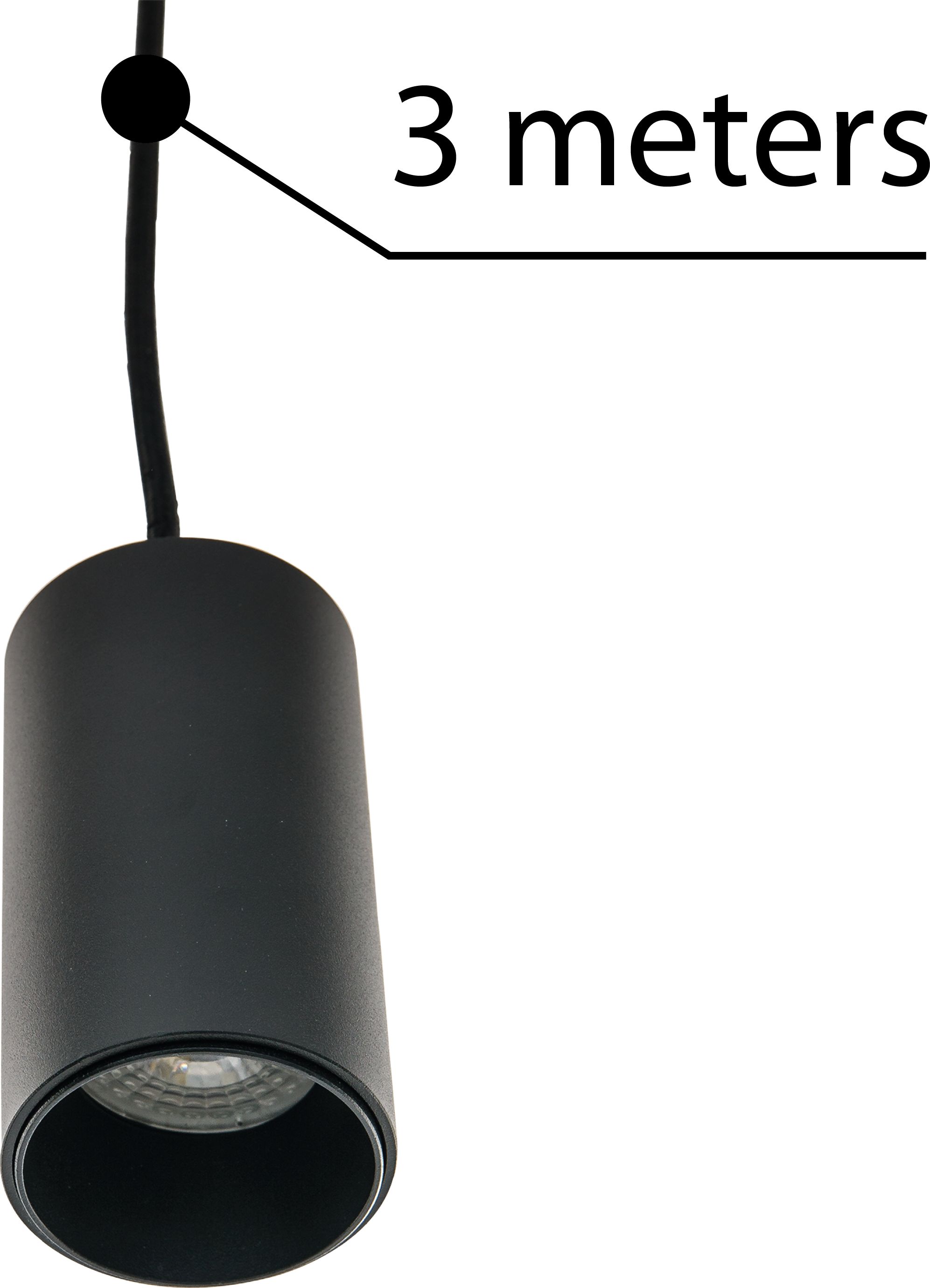 Azzardo Zwis sufitowy czarny AZzardo Ziko AZ2679