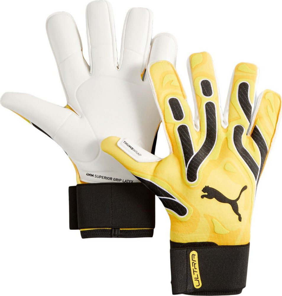 Rękawice bramkarskie Puma Ultra Ultimate Hybrid Sun żółte 41858 04 9