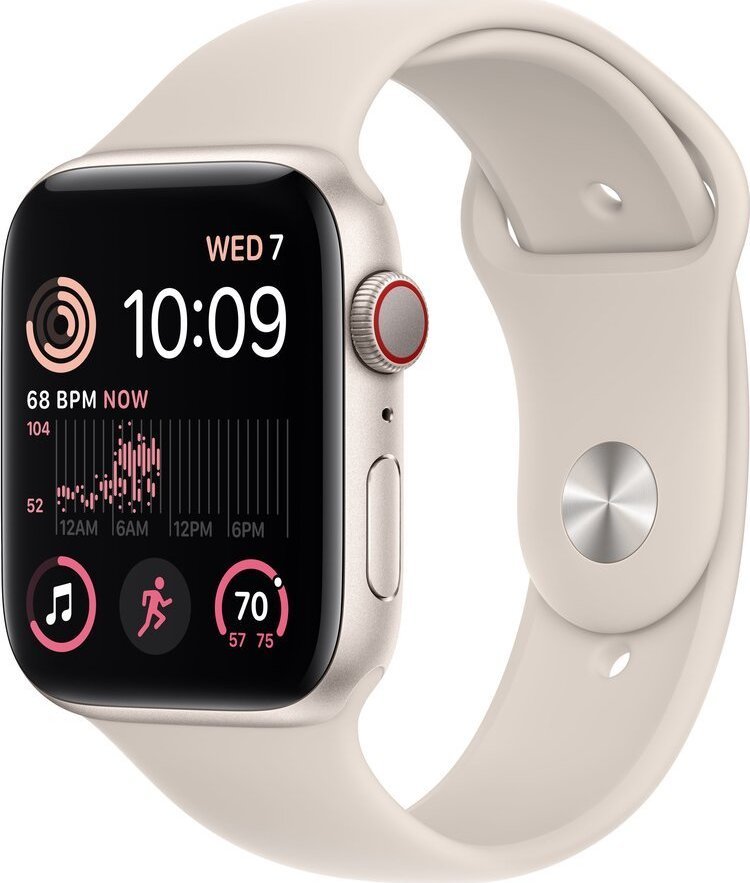 Zdjęcia - Smartwatche Apple Smartwatch  Watch SE  GPS + Cellular 44mm Starlight Alu Sport Beż  2022