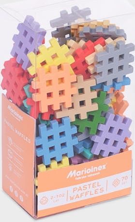 Marioinex Klocki Waffle Mini pastelowe 70el. 2+ Marioinex