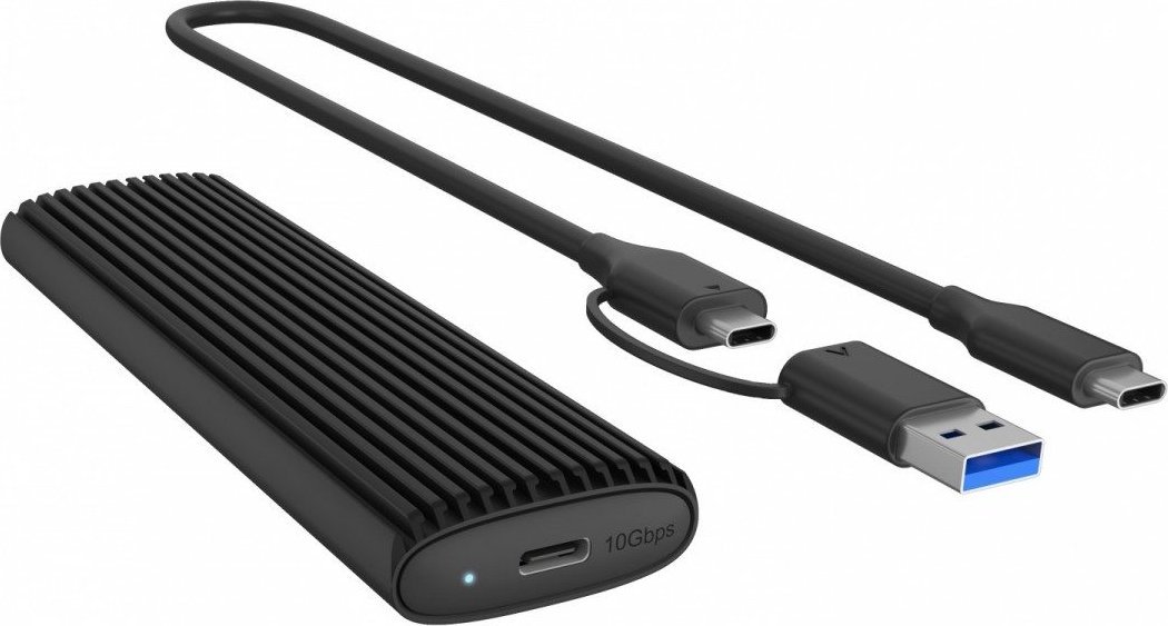 Icy Box Obudowa IB-1808MCT-CU31 M.2 NVMe/SATA M.2 SSD, USB 3.1 ( Gen 2 )M-Key