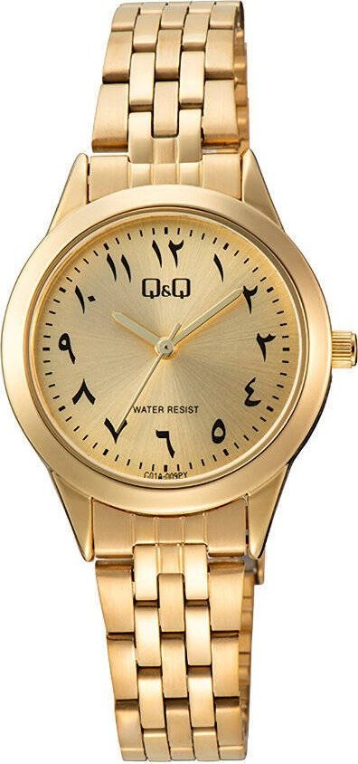 Zegarek Q&Q Zegarek C01A-009P Damski Klasyczny Złoty 30M