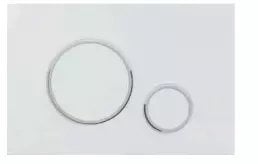 AQ.501-30205 / AQUAFORM / OPTIMA CIRCLE / PRZYCISK WC KOŁA BIAŁY + CHROM / M770