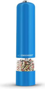 Młynek do przypraw Esperanza do pieprzu Malabara niebieski (EKP001B)