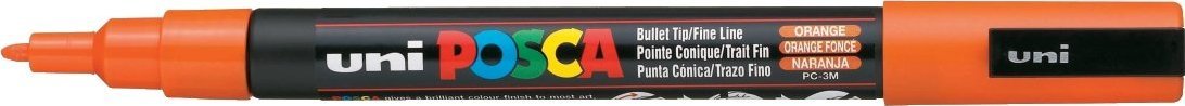 Uni Marker Do Każdej Powierzchni POSCA PC-3M POMARAŃCZ