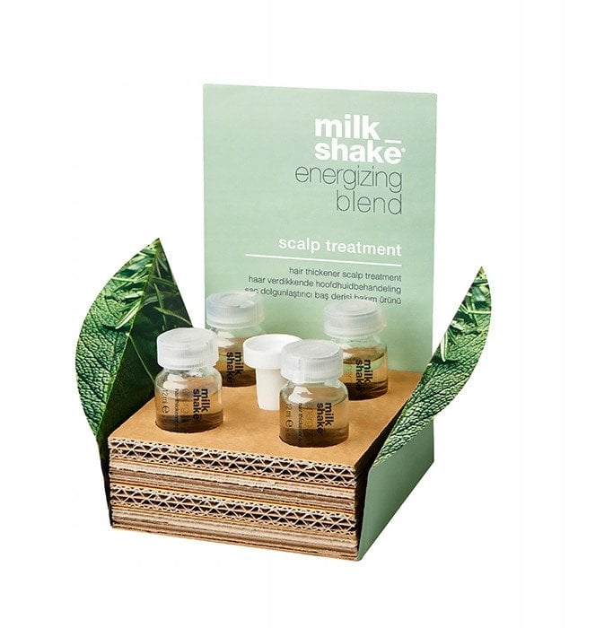 Milk Shake Set, Energizing Blend, Leave-In Scalp Treatment Lotion, Thickening, 4 pcs, 12 ml For Women