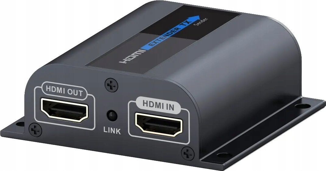 System przekazu sygnału AV PremiumCord HDMI extender na 50m przez jeden kabel Cat6/6a/7 lokalne wyjście HDMI