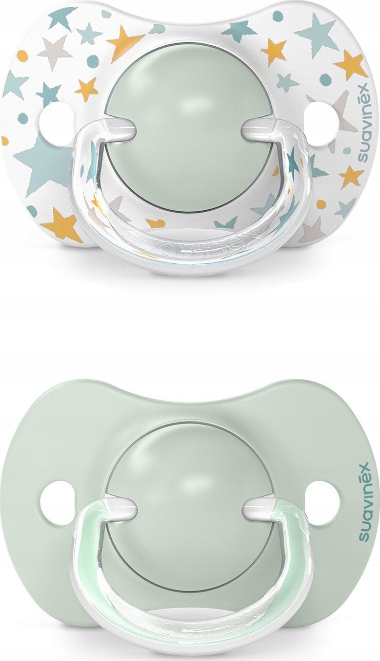Suavinex 308275-SMOCZEK FIZJOLOGICZNY SX PRO SILIKONOWY 2SZT/6-18M/ZIELONY/DREAMS