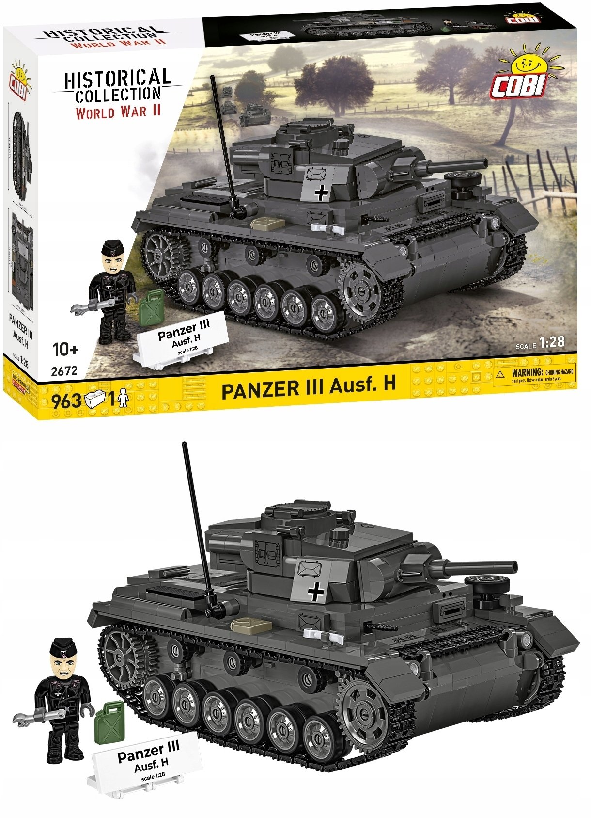 Cobi Czołg III Ausf.H 963 elementy