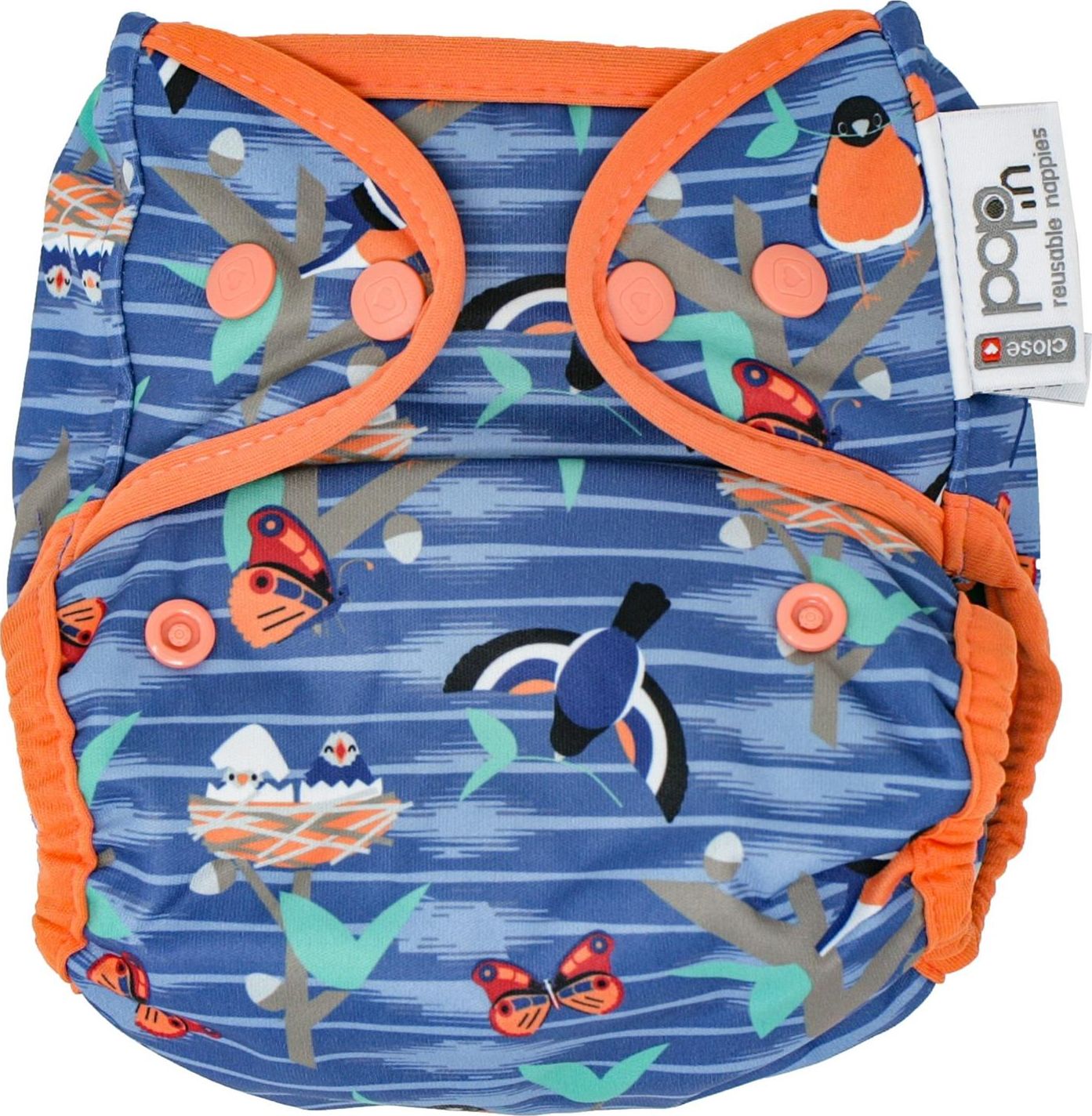 Close Caboo Otulacz, pieluszka wielorazowa Pop-in AIO Twilight Garden z napami 4.5-16 kg, 1 szt.